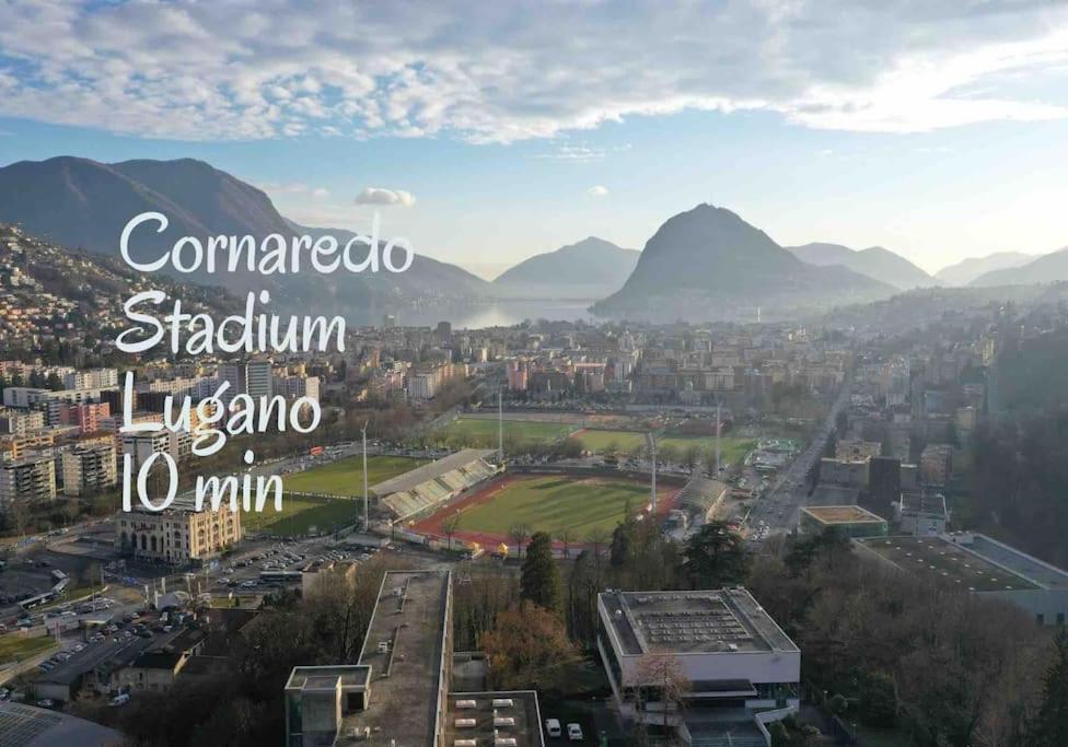 'Cuore Di Rose' Parking - Welcome Set, Netflix, For 4 Persons -By Easylife Swiss Lugano Exteriör bild